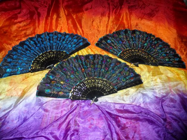 Leques com Lantejoulas